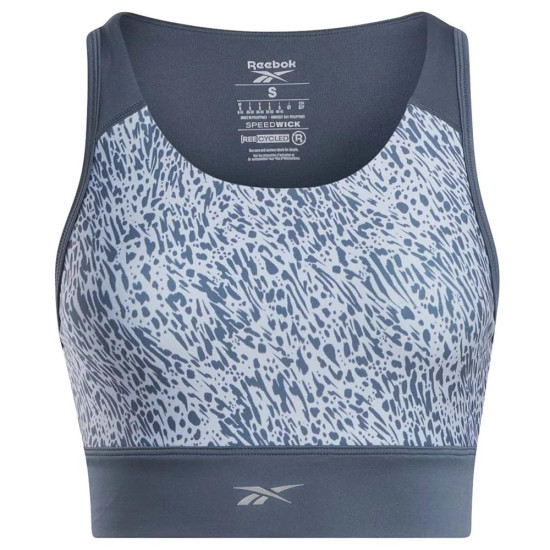 Reebok Γυναικείο μπουστάκι Running AOP Bra Reebok Γυναικείο μπουστάκι Running AOP Bra